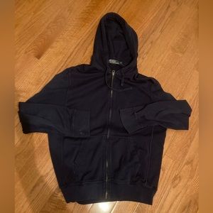 Polo Ralph Lauren Navy Full zip Hoodie Size M